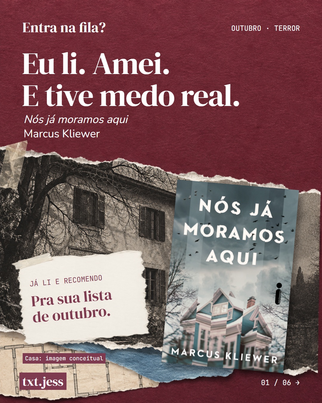Capa do carrossel Nós já moramos aqui